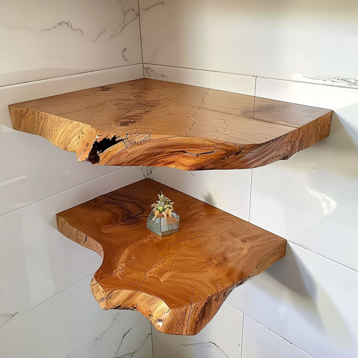 Floating Corner Shelves Decorations – Style 2