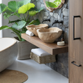 Handcrafted Solid Wood Sink For Personalized Bathroom