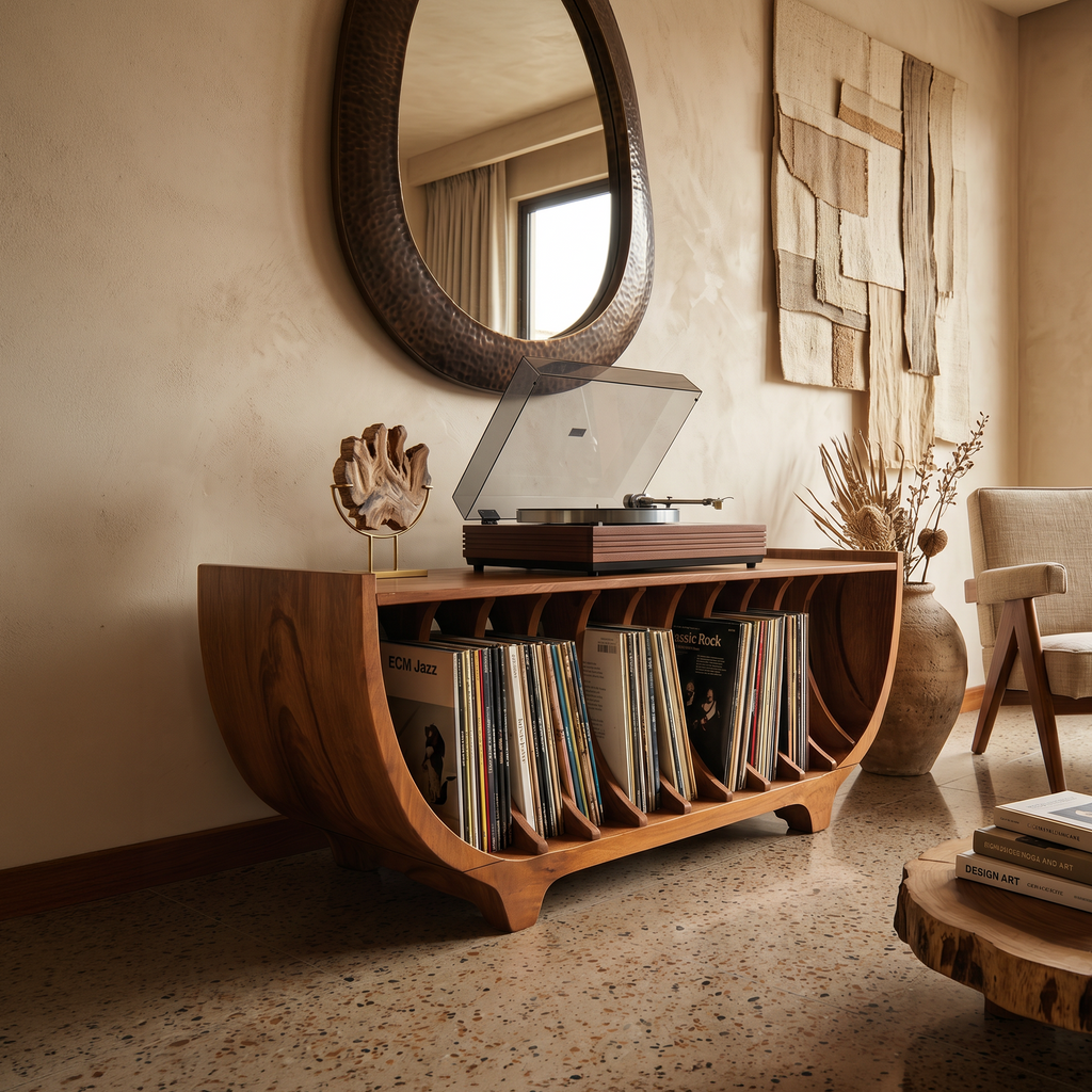 Contemporary Vinyl Storage Stand