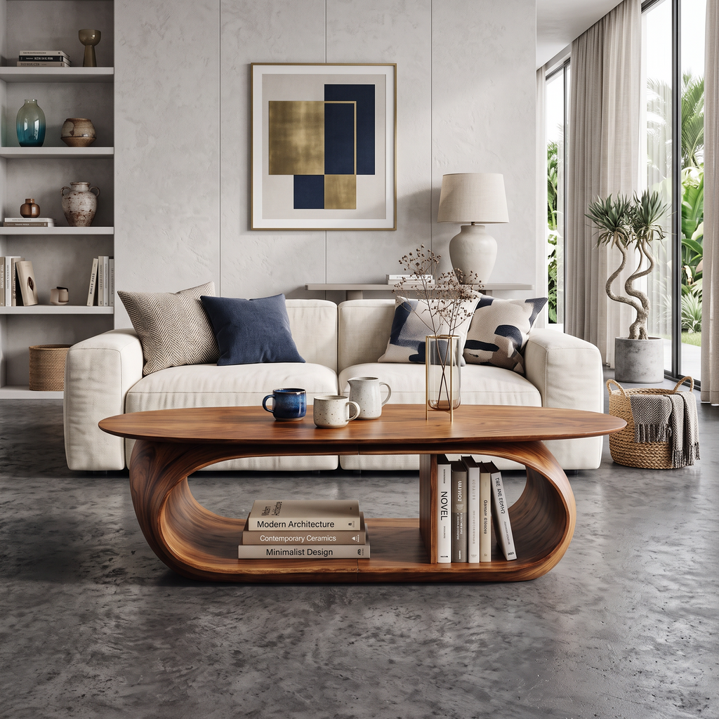 Sturdy Solid Wood Farmhouse Coffee Table, 32 To 60 Inch Wide