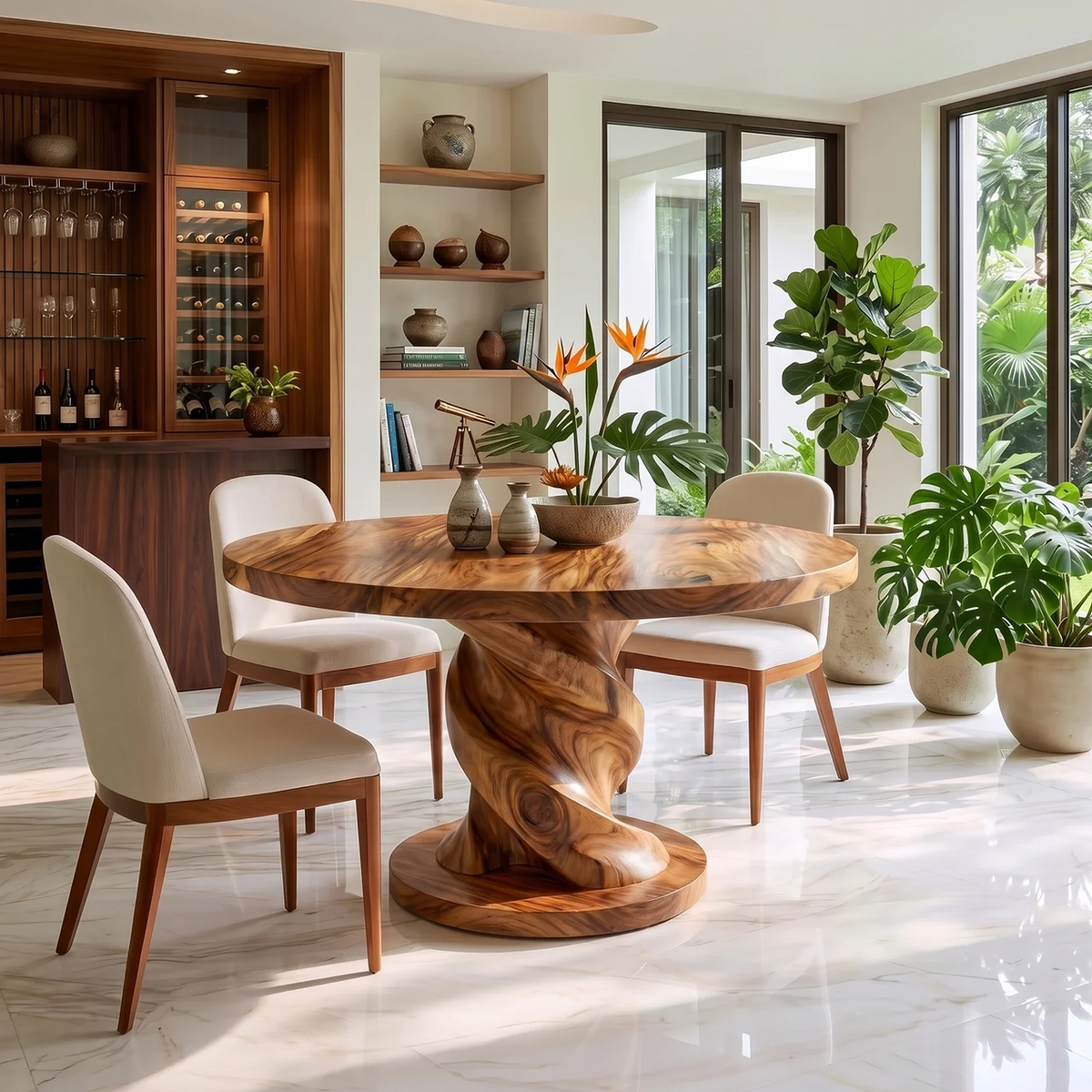 Tropical Twist Base Dining Table