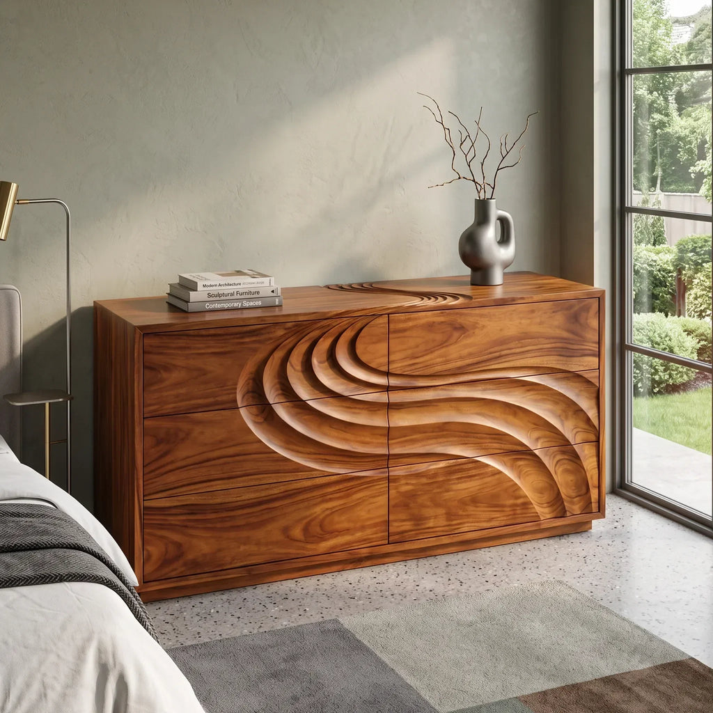 Contemporary Flow Dresser Drawer For Modern Bedroom