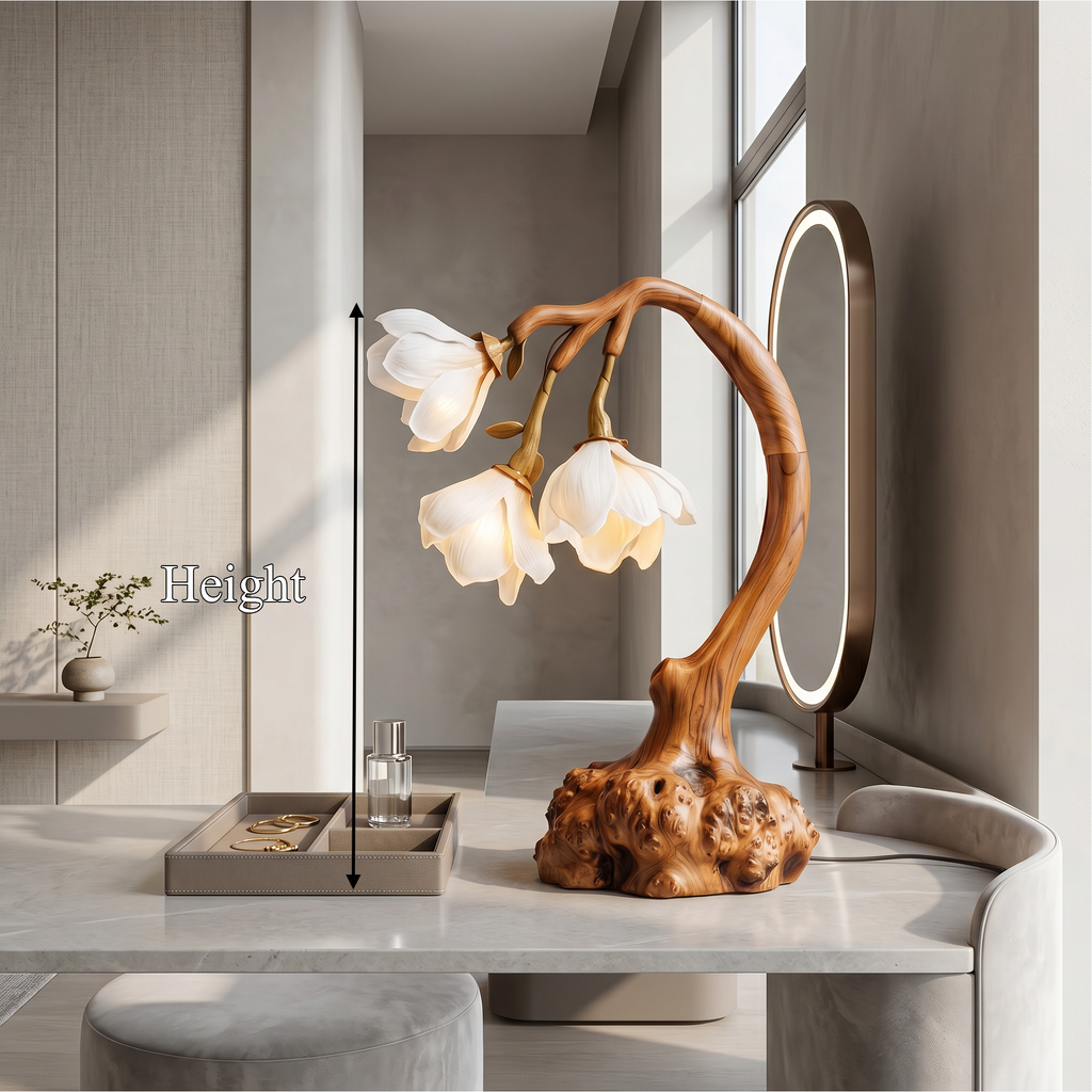 Minimalist Floral Table Lamp