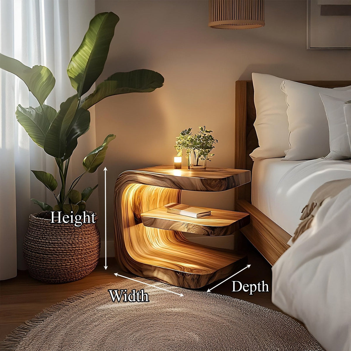 Mid Century Nightstand Bedroom
