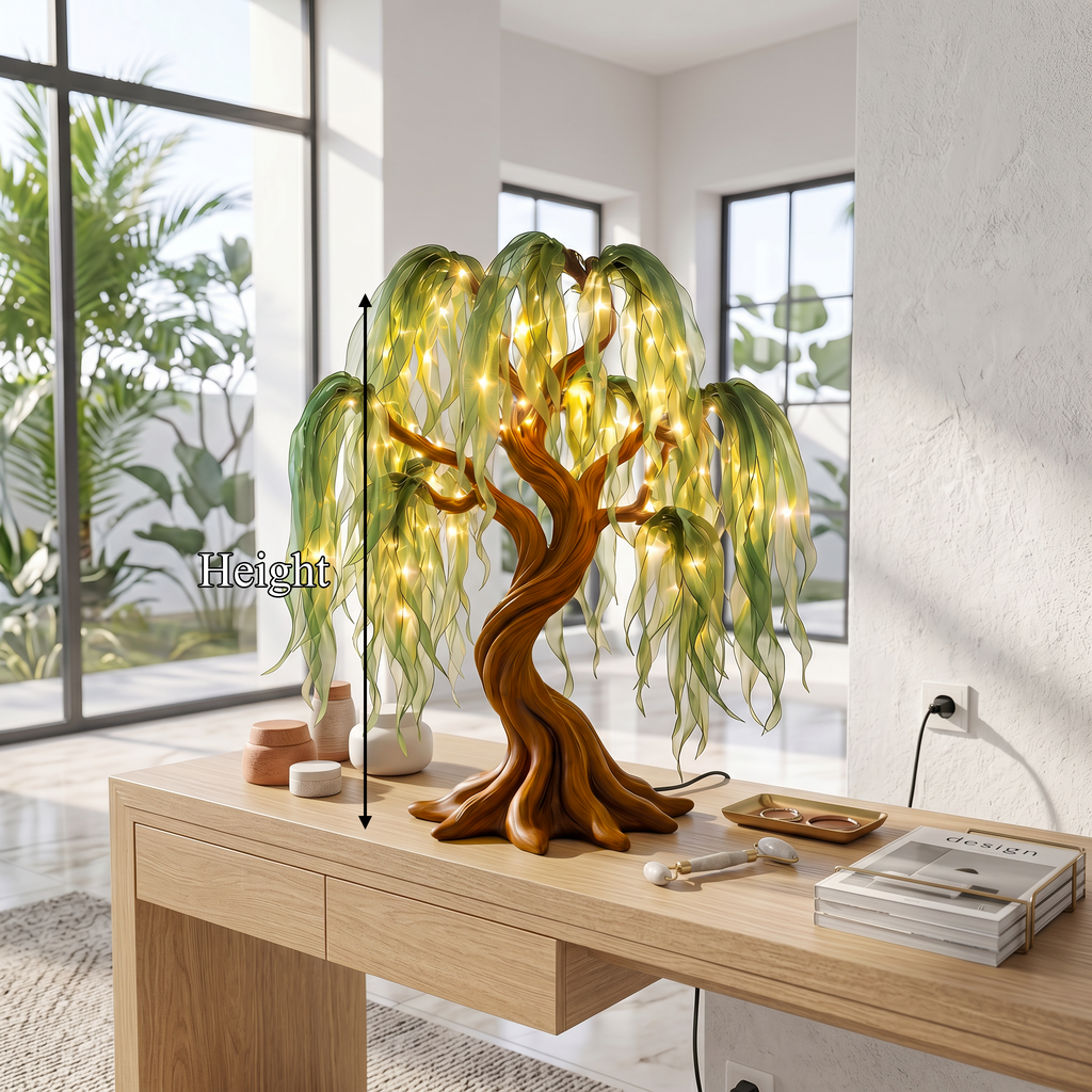 Contemporary Sculptural Tree Table Lamp For Living Room