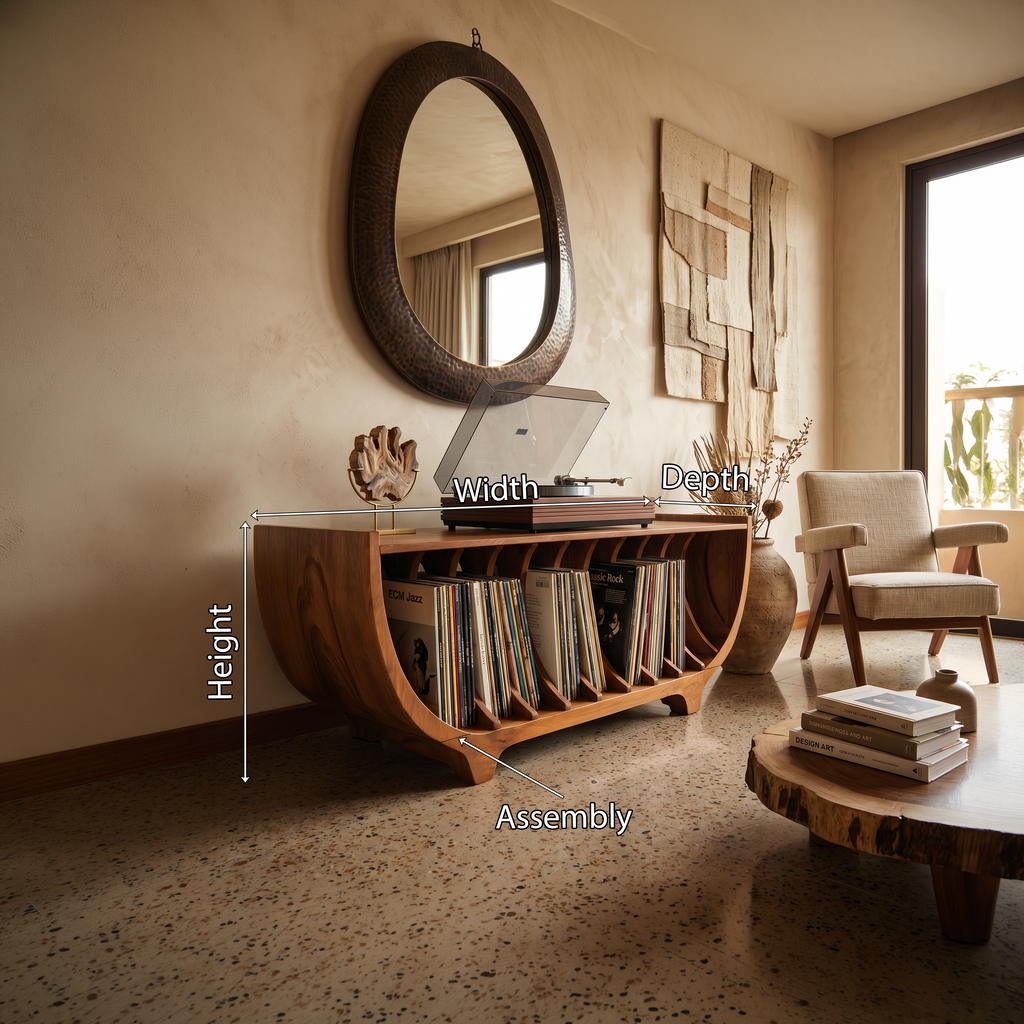 Contemporary Vinyl Storage Stand