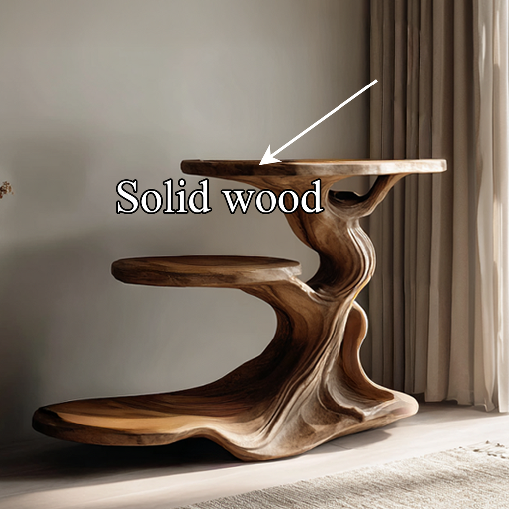 Free Standing Rustic End Table Reading Nook