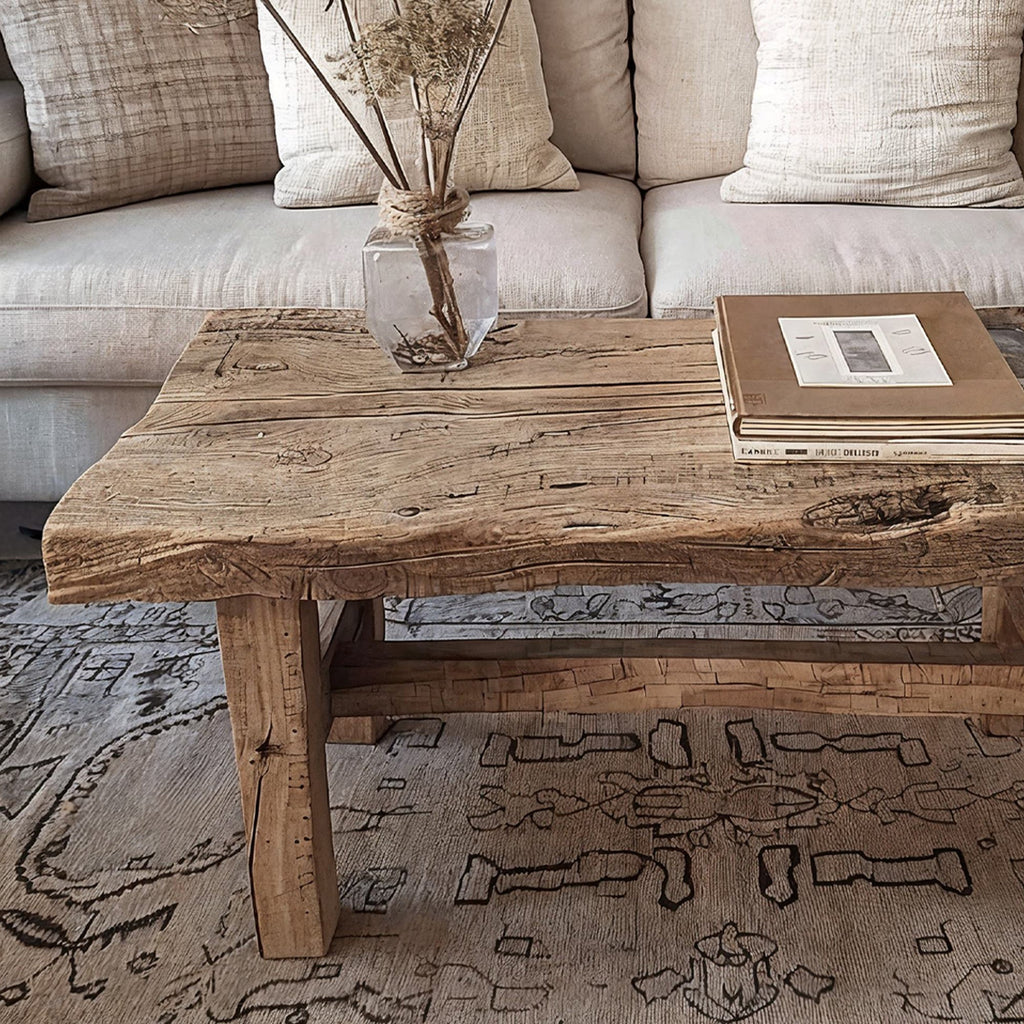 Live Edge Farmhouse Coffee Table Driftwood