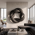 Abstract Circular Loop Wall Art For Living Room And Office
