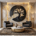 Sculptural Wooden Tree Wall Decor