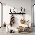 Antler Wall Rack for Entryway, Rustic Branch Coat and Hat Hanger