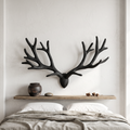 Antler Branch Wall Art, Rustic Wood Sculpture for Bedroom