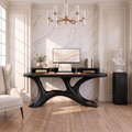 Scandinavian Corner Desk With Raised Monitor Stand For Home Office