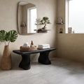 Modern Organic Curved Bath Bench For Bathroom