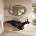 Live Edge Bathroom Vanity Shelf, Wall Mounted Wood Sink Top