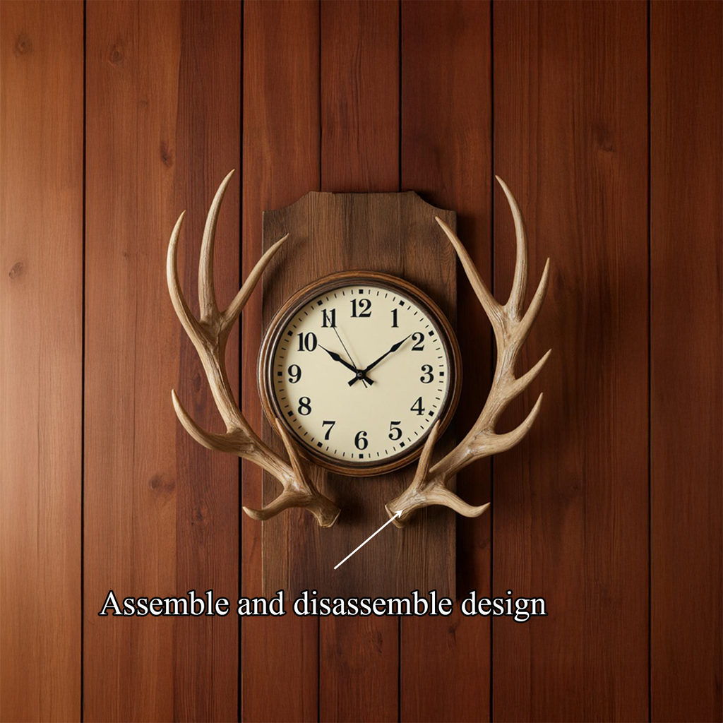 Rustic Tree Slice Wooden Wall Clock Kitchen or Entryway