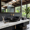 Farmhouse Wooden Vessel Sink For Bathroom
