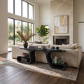 Finished-All-Round Flowing Console Table For Open Plan Rooms