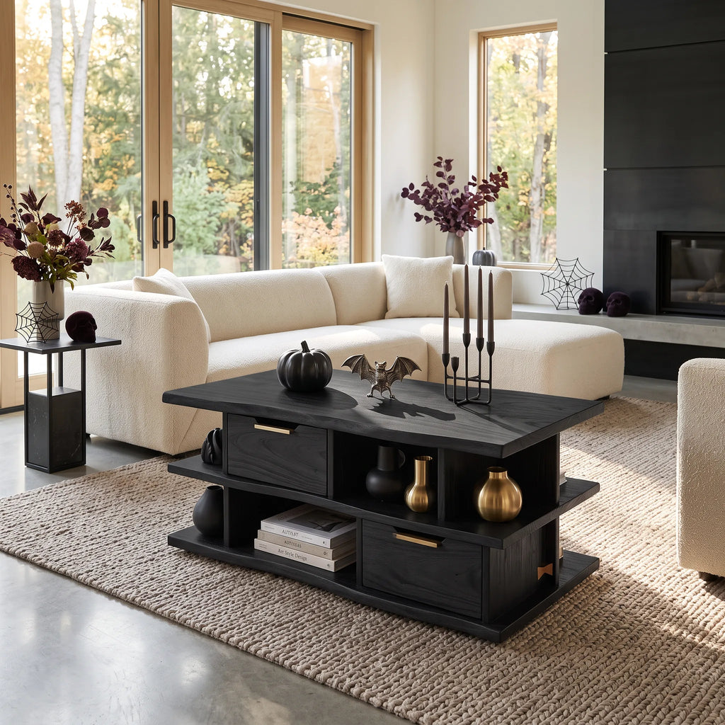 Mid Century Halloween Storage Coffee Table Great Room