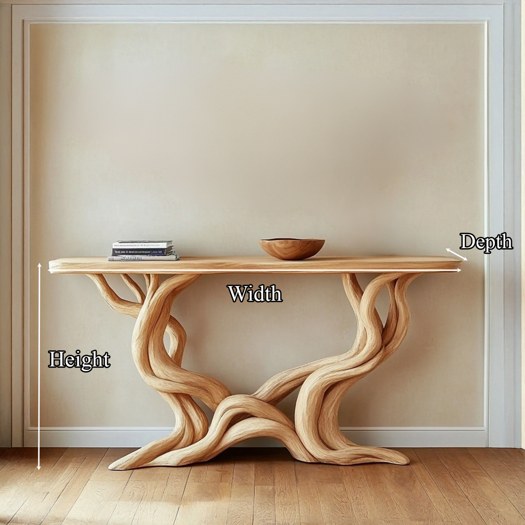 Handmade Live Edge Driftwood Farmhouse Console, 30 To 70 Inch