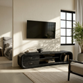 Luxury Media Console Contemporary Living Space