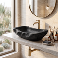 Farmhouse Rustic Wooden Vessel Sink For Home Bathroom
