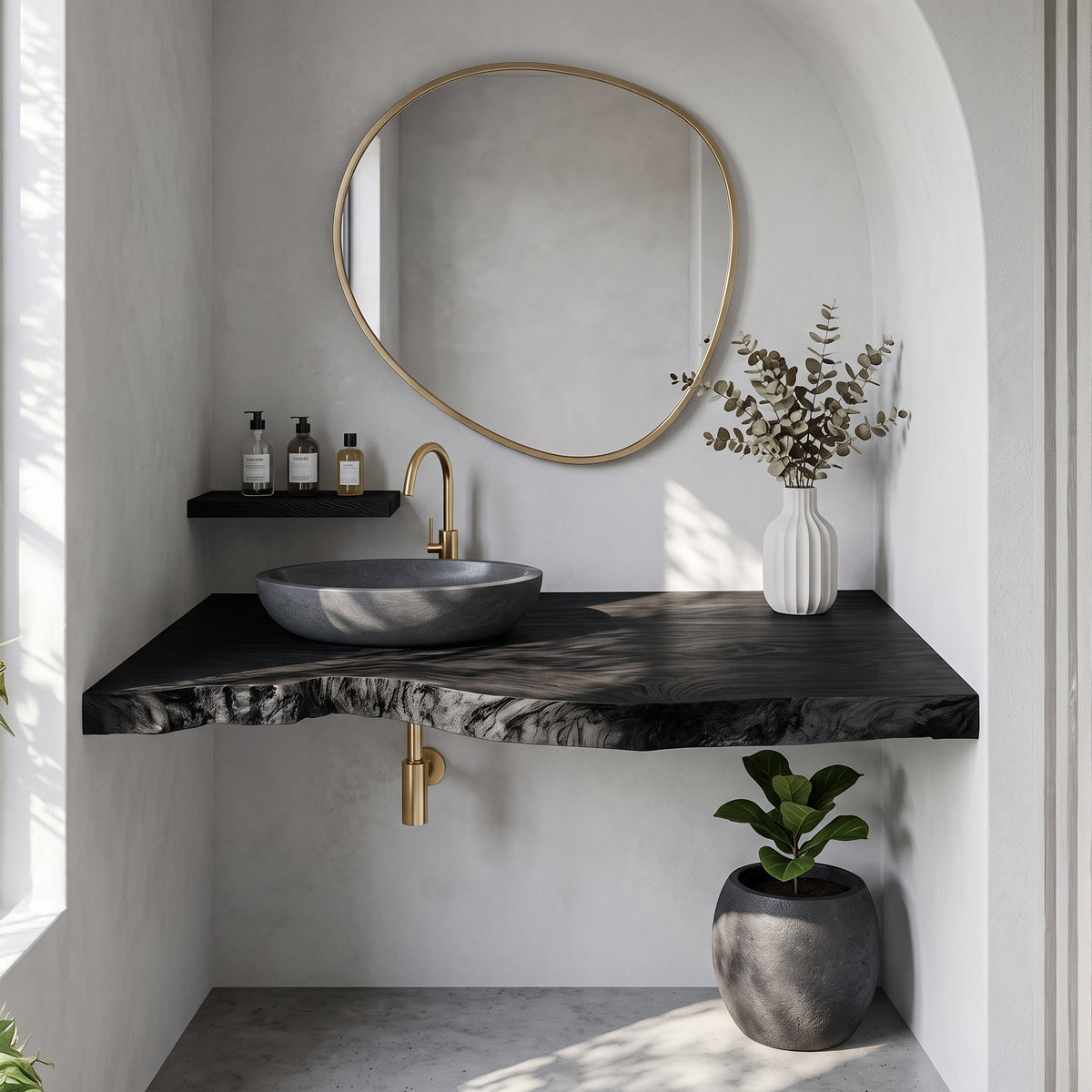 Mid Century Floating Vanity For Stylish Bathroom