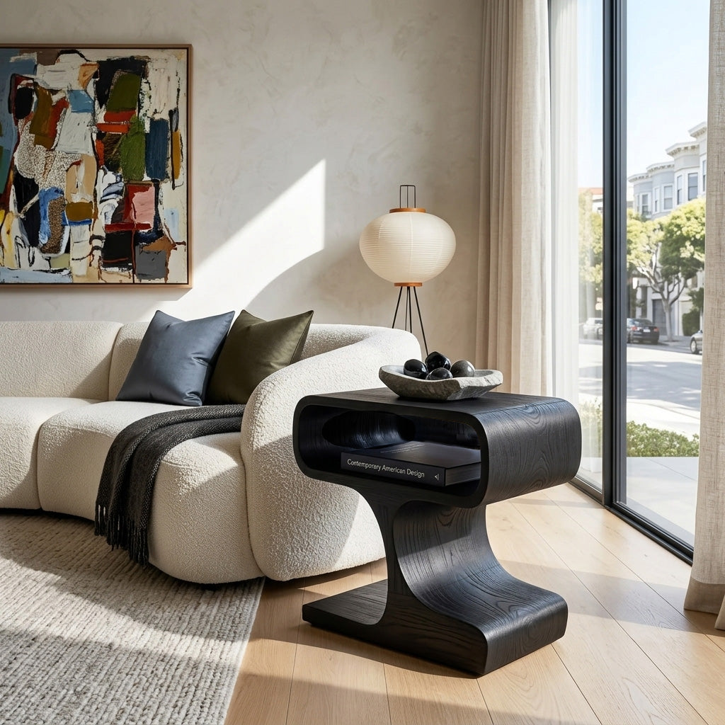 Handcrafted Side Table With Minimal Style For Living