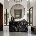 Contemporary Sculptural Relief Wood Sideboard For Home