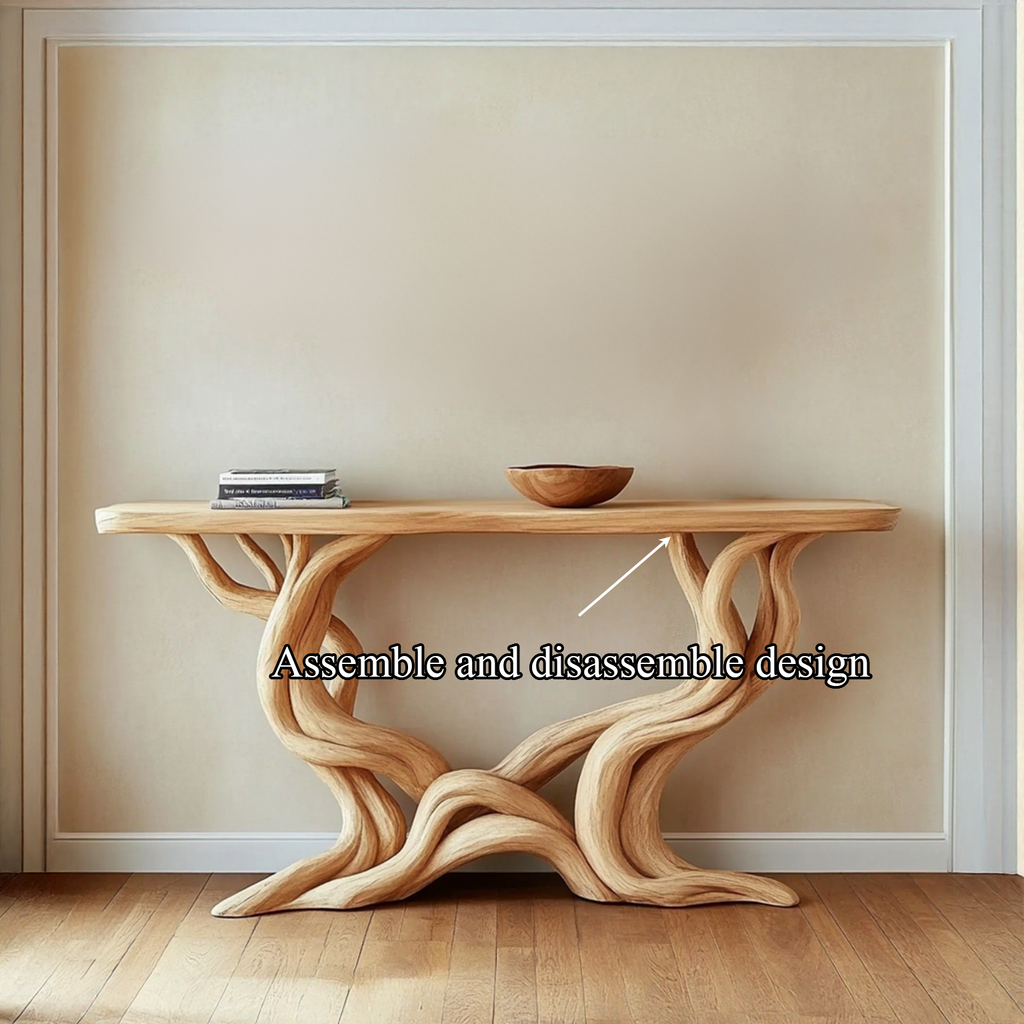 Handmade Live Edge Driftwood Farmhouse Console, 30 To 70 Inch