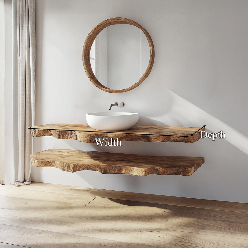 Mid Century Bathroom Vanity Shelf Elegant Wood Bathroom Look