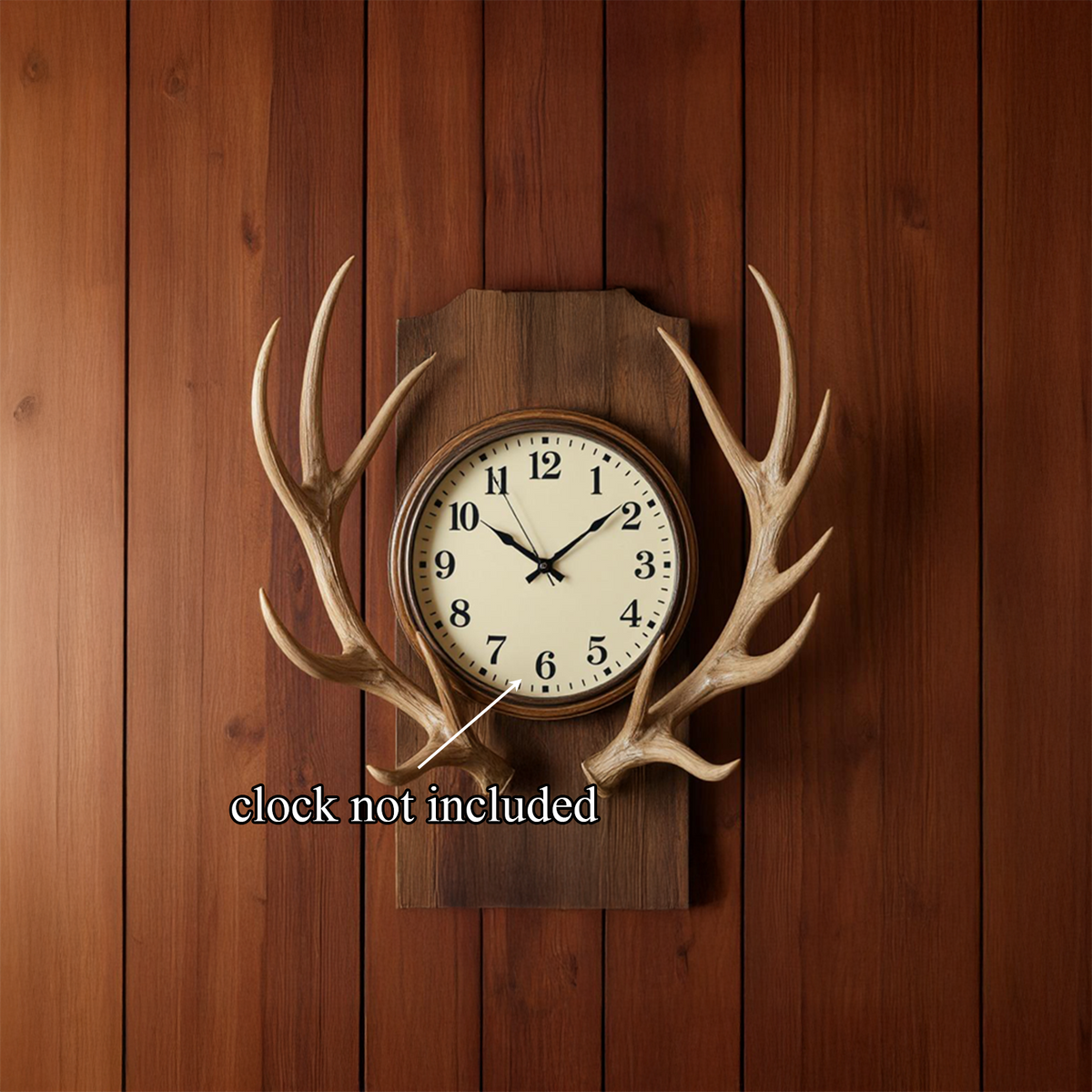 Rustic Tree Slice Wooden Wall Clock Kitchen or Entryway