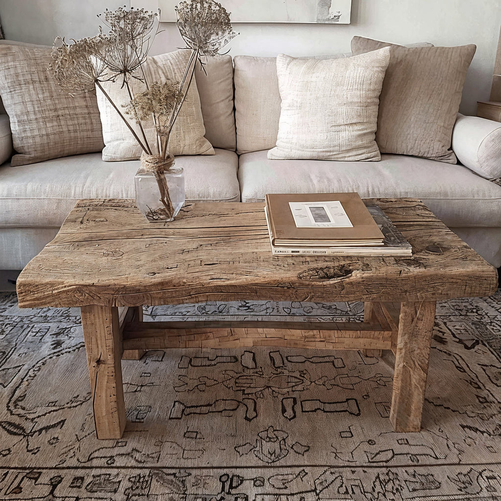 Live Edge Farmhouse Coffee Table Driftwood