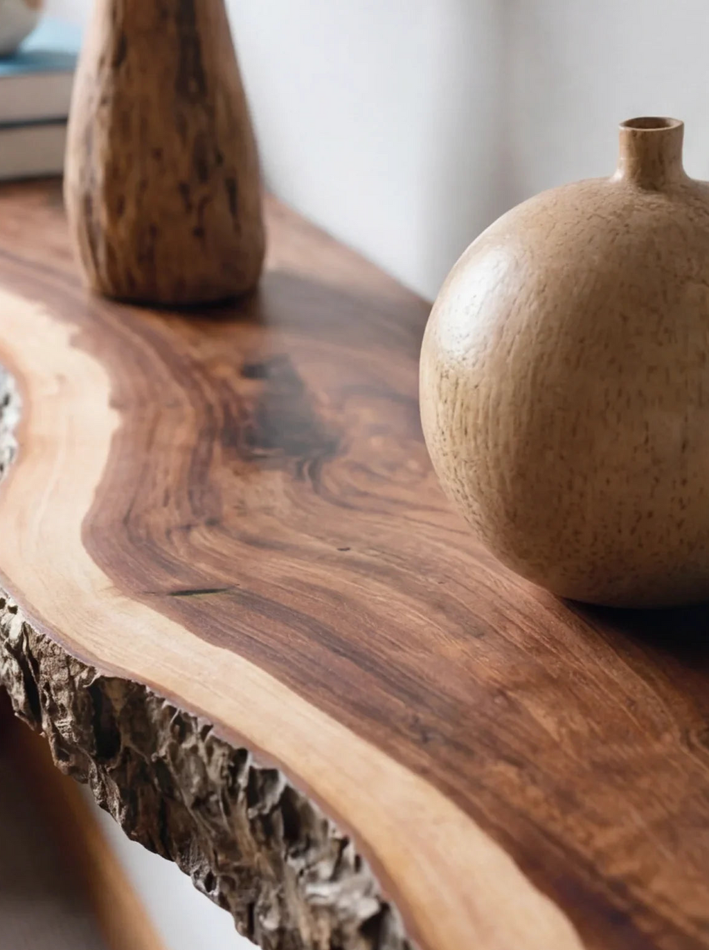 Live Edge Floating Wood Shelf