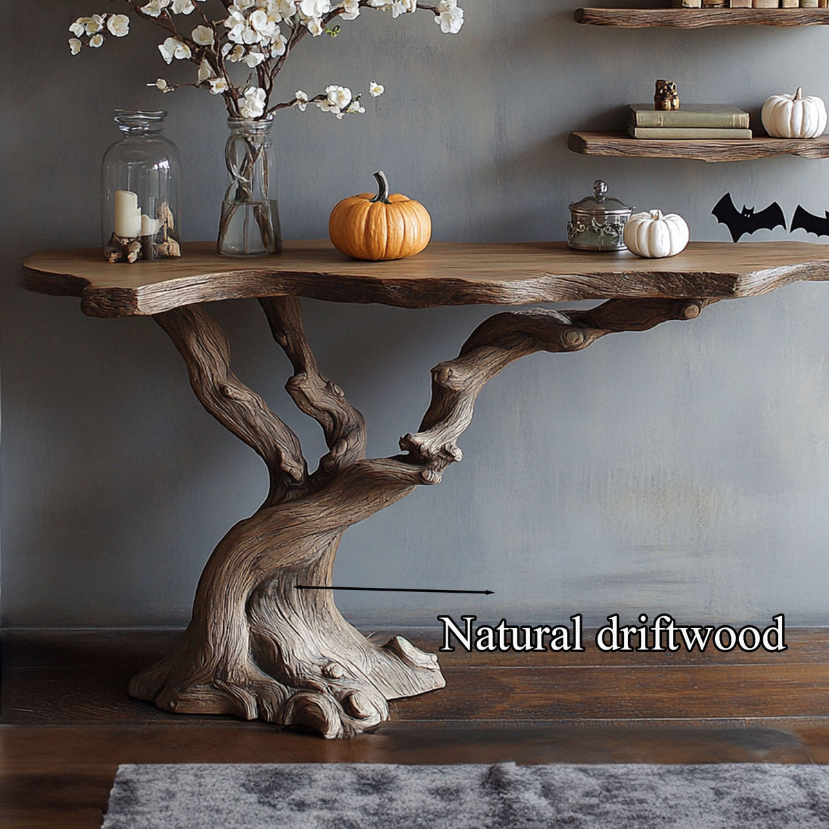 Handmade Halloween Console Table Driftwood Table