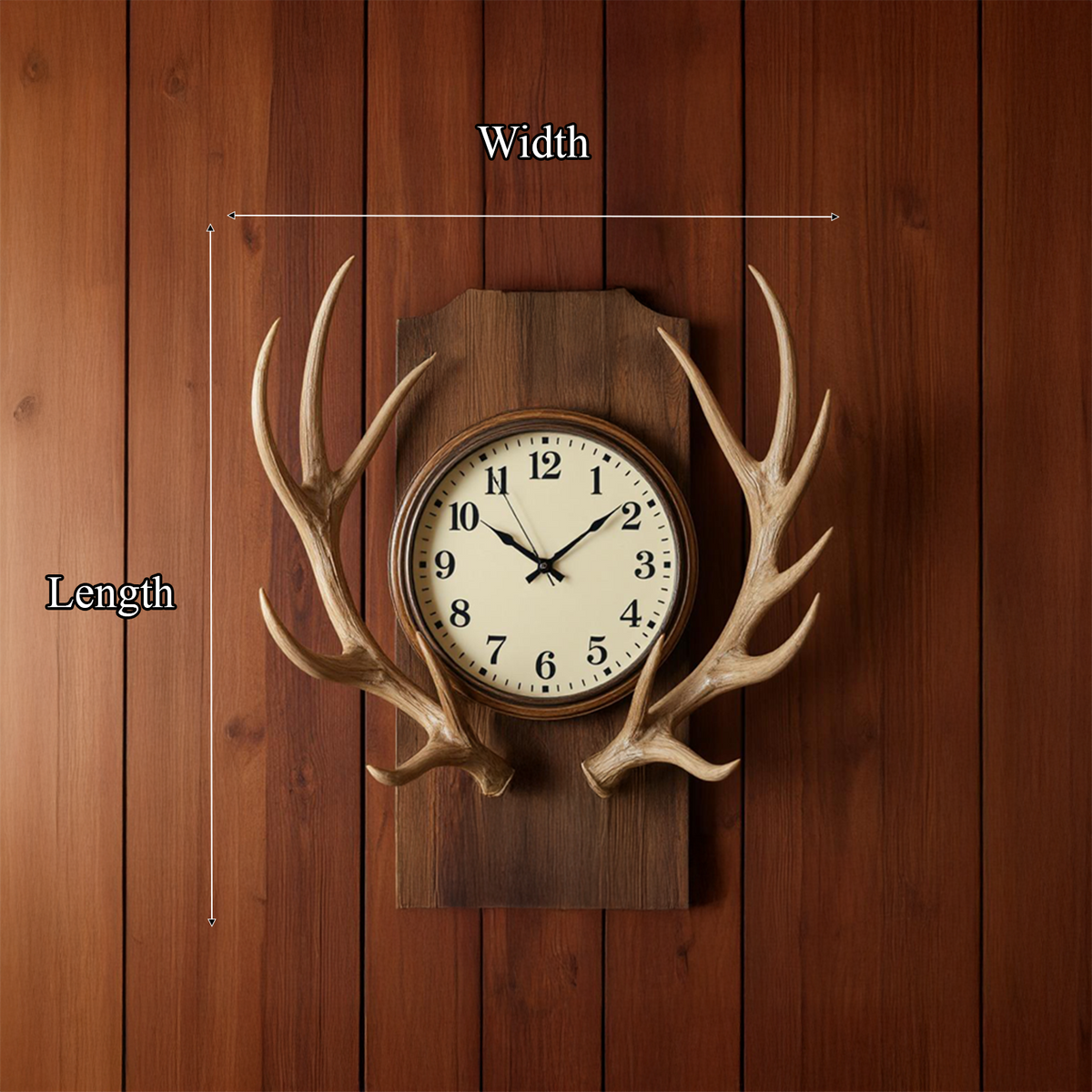 Rustic Tree Slice Wooden Wall Clock Kitchen or Entryway