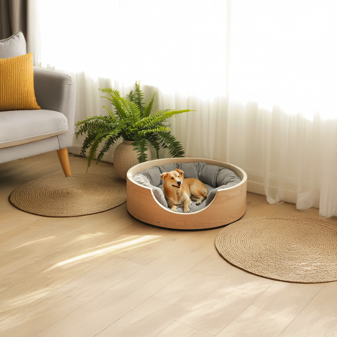 Japandi Minimal Pet Lounge Bed For Bedroom Or Living Space