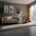 Free Standing Rustic Tree Side Table Bedroom