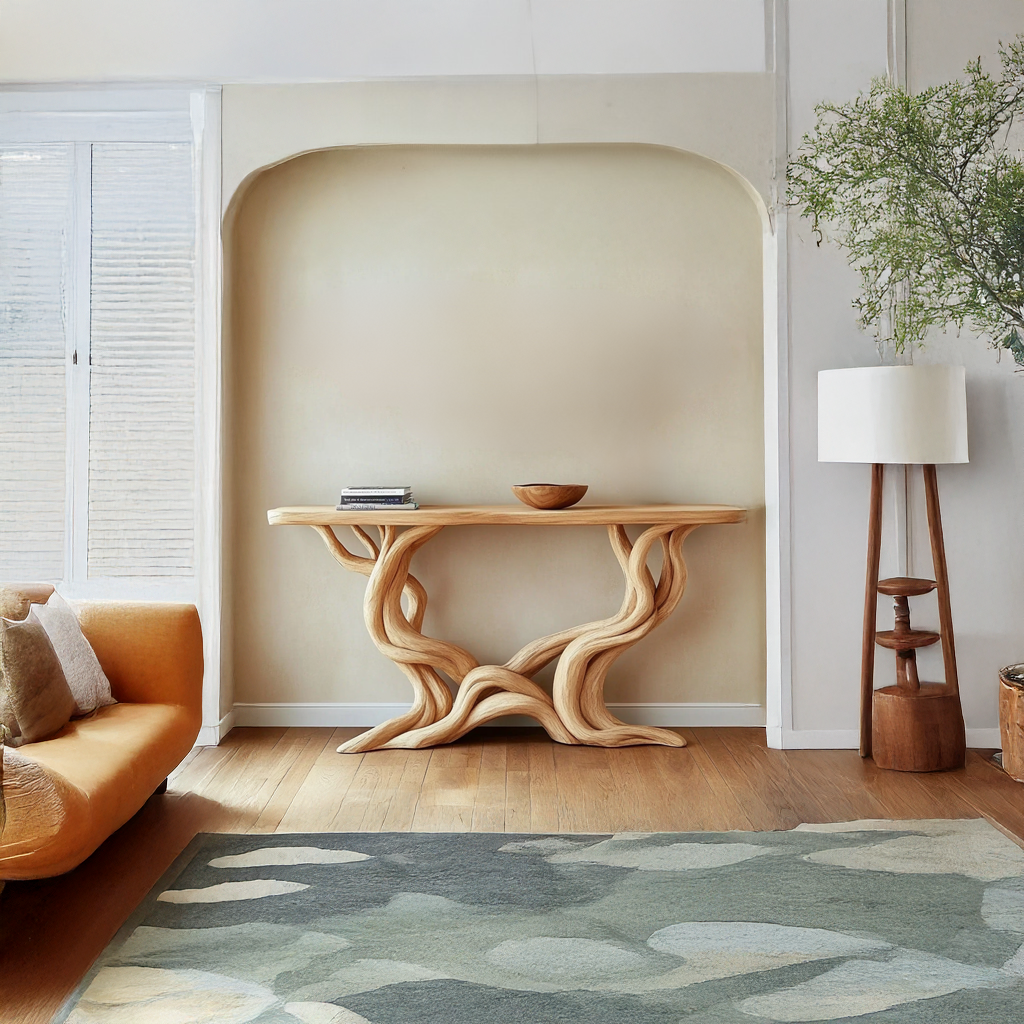 Handmade Live Edge Driftwood Farmhouse Console, 30 To 70 Inch