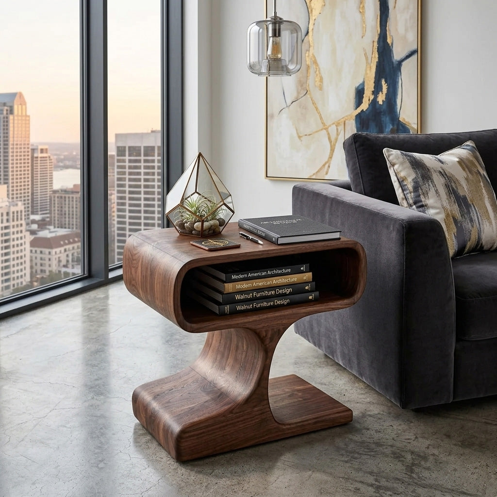 Handcrafted Side Table With Minimal Style For Living