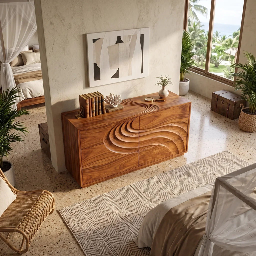 Contemporary Flow Dresser Drawer For Modern Bedroom