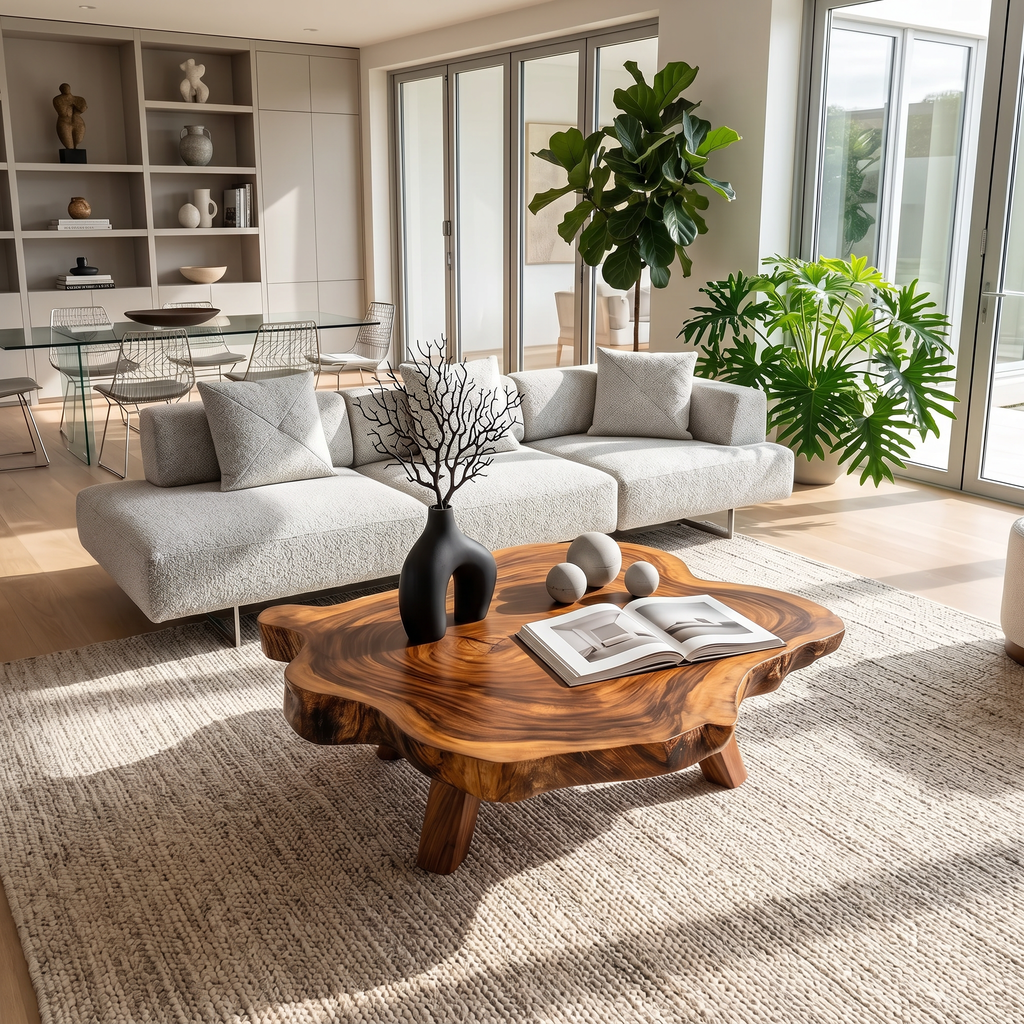 Handcrafted Wood Table For Timeless Living Decor