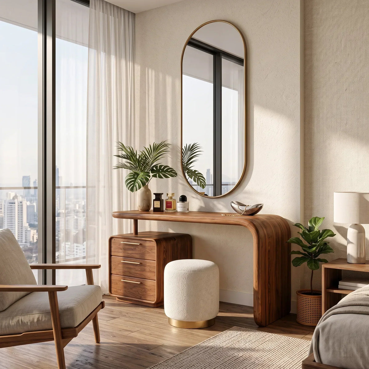 Contemporary Makeup Vanity For Statement Furniture Bedroom