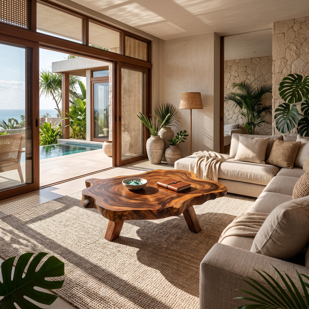 Handcrafted Wood Table For Timeless Living Decor