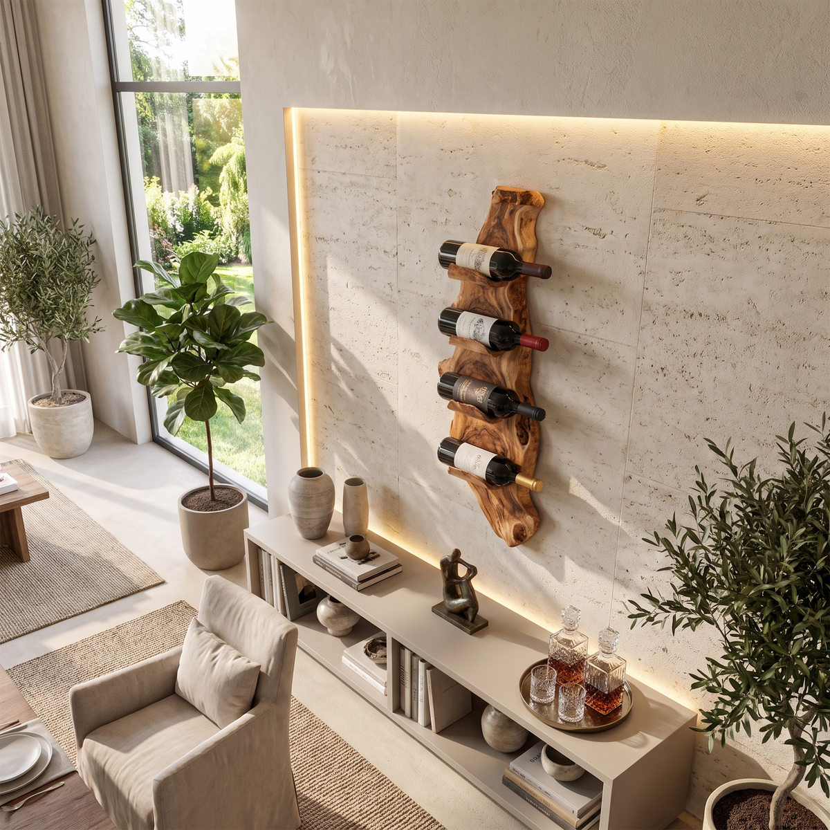 Handcrafted Wine Stand For Furniture Dining Setup