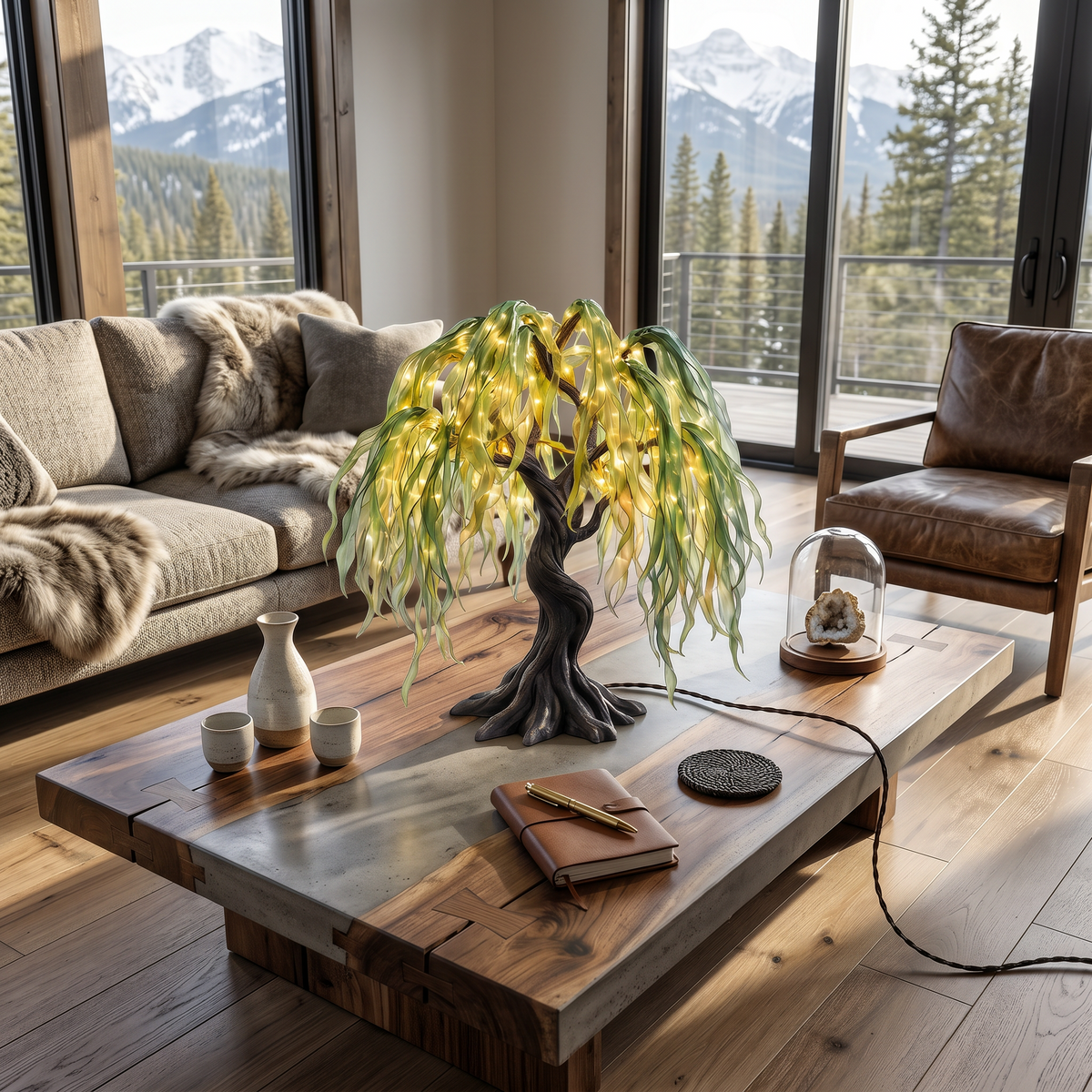 Coastal Decorative Tree Table Lamp For Bedroom