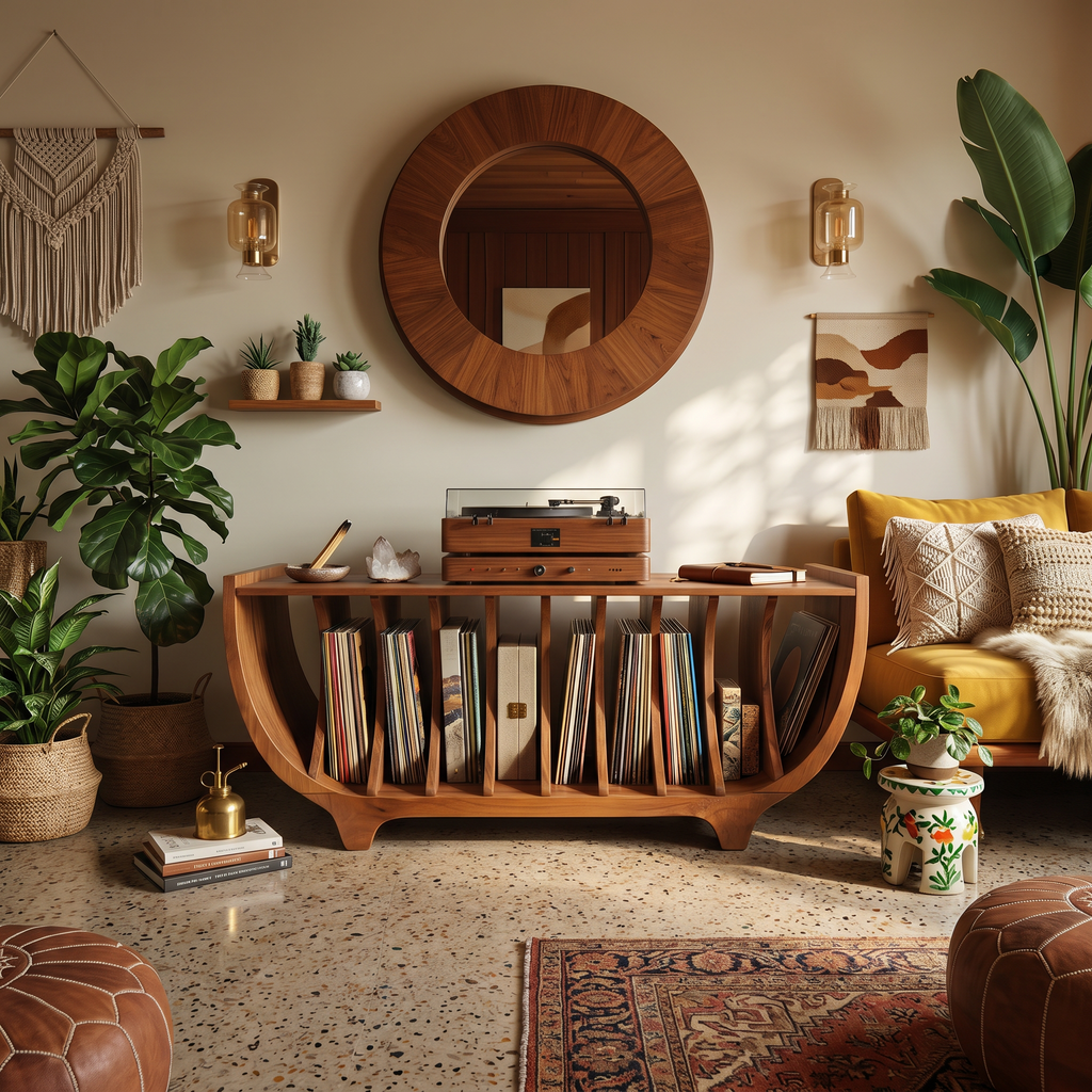 Contemporary Vinyl Storage Stand