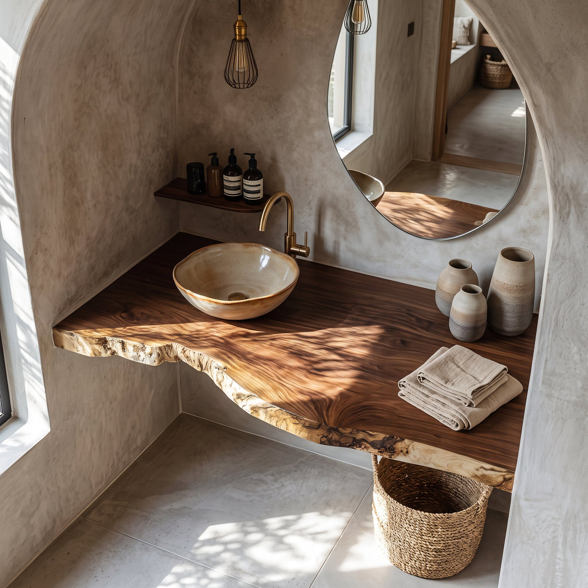 Mid Century Floating Vanity For Stylish Bathroom
