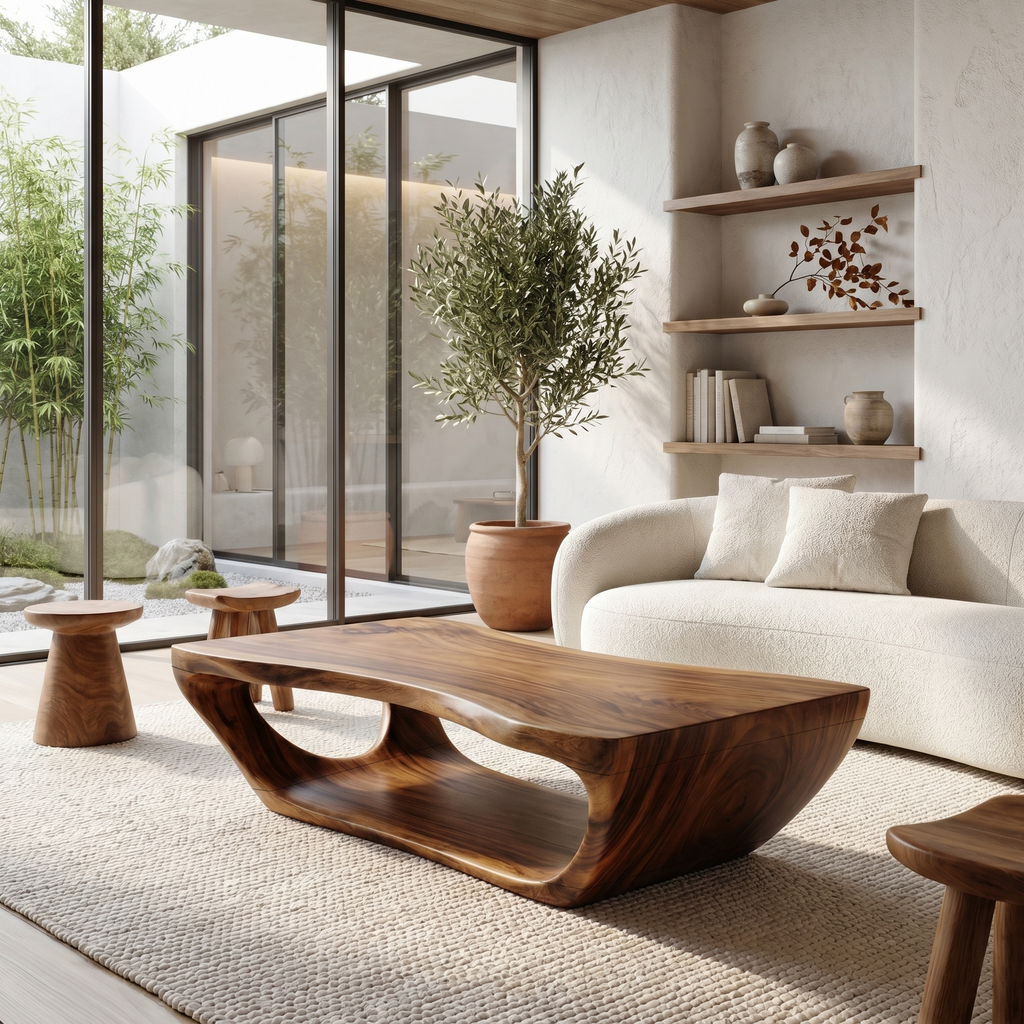 Wabi Sabi Solid Wood Coffee Table