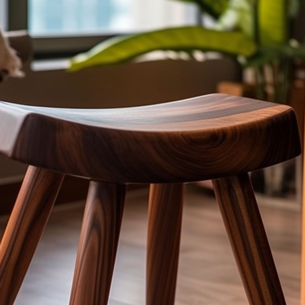 Solid Wood Shower Bench Bath Stool